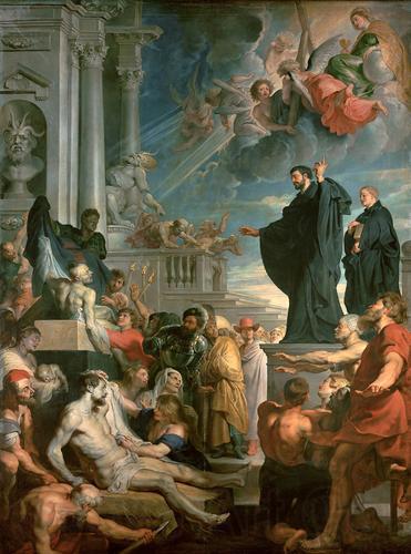 Peter Paul Rubens Saint Ambrose forbids emperor Theodosius Spain oil painting art
